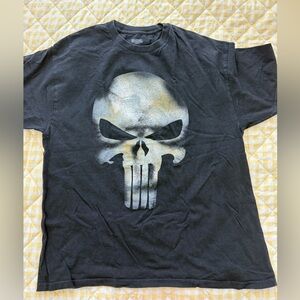 Men's Black Punisher Graphic T-Shirt XL